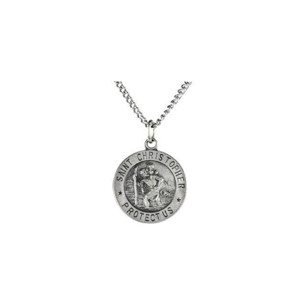 Silver St. Christopher Pendant Necklace | Icing US