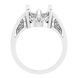 Solitaire Scroll Setting® Ring