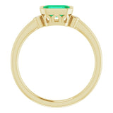 Accented Bezel-Set Ring