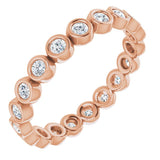 Bezel-Set Eternity Band