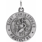 St. Christopher Medal Necklace Or Pendant