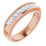 14K Rose 1 3/8 CTW Natural Diamond Ring