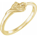 10K Yellow The Unblossomed Rose® Ring Size 4