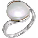 Coin Pearl Ring