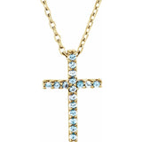 Petite Cross Necklace Or Pendant