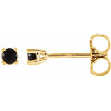 Round 4-Prong Lightweight Stud Earrings