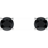 Round 4-Prong Lightweight Stud Earrings