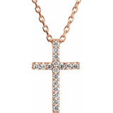 Petite Cross Necklace Or Pendant